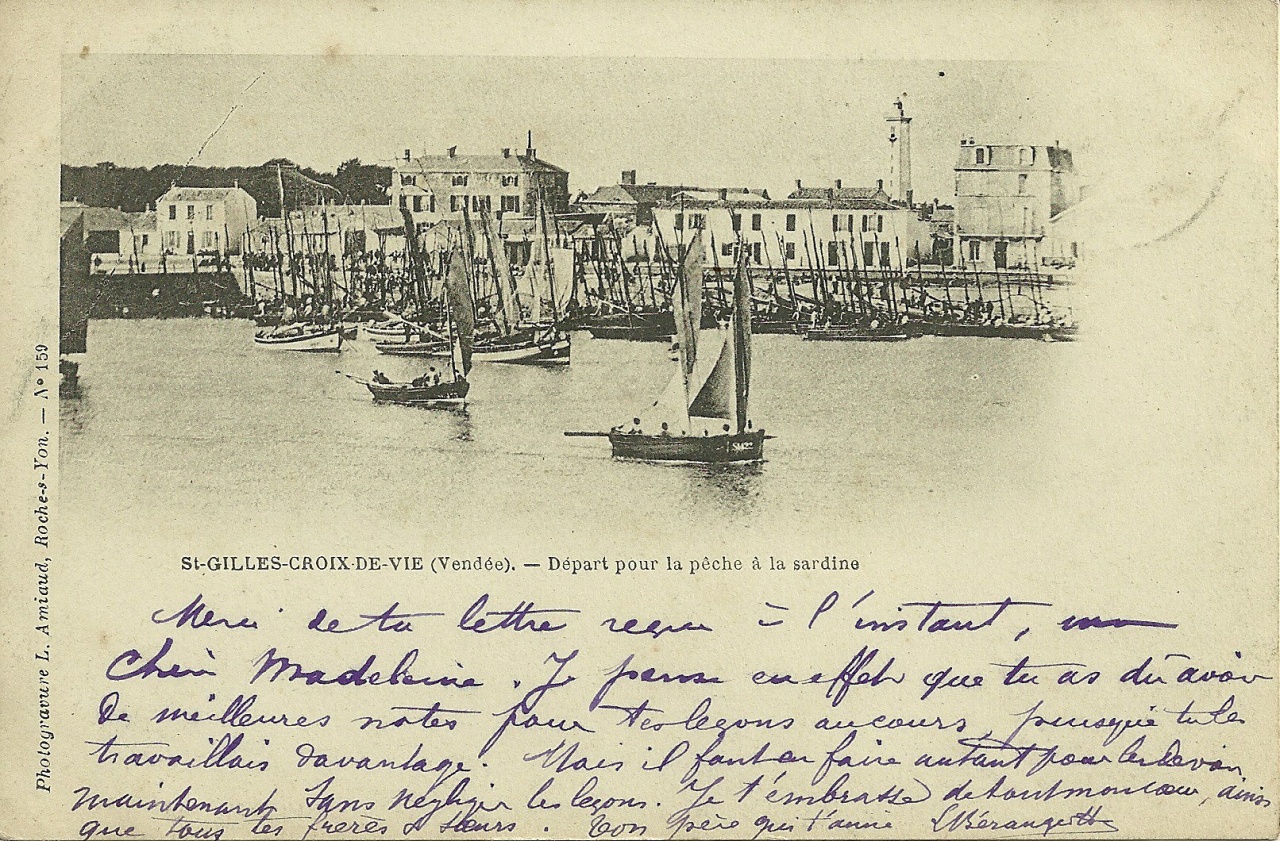 St-Gilles-Croix-de-Vie, départ pour la pêche.