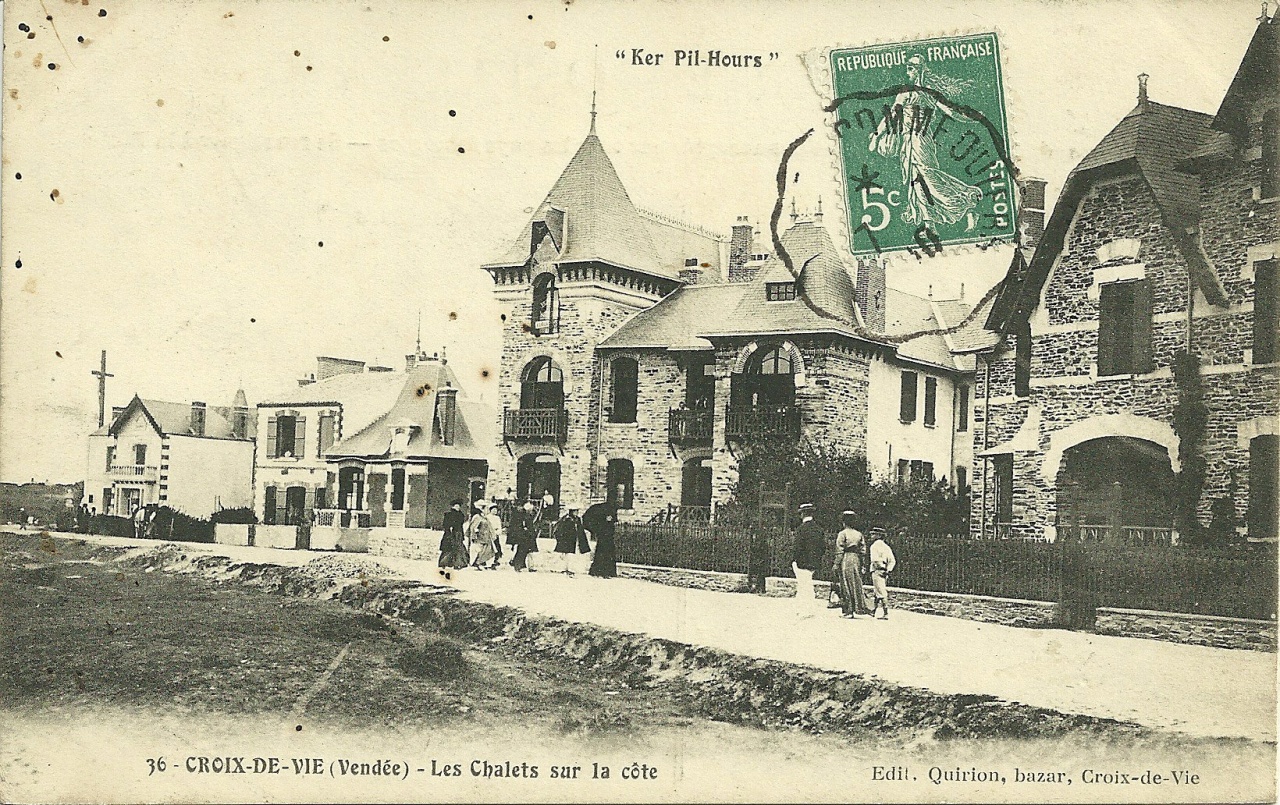 Croix-de-Vie, Ker Pil-Hours, chalets de la côte.