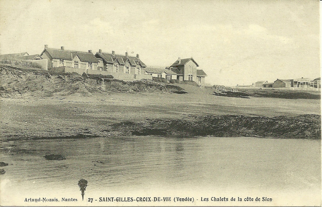 St-Gilles-Croix-de-Vie, les chalets de la côte de Sion.