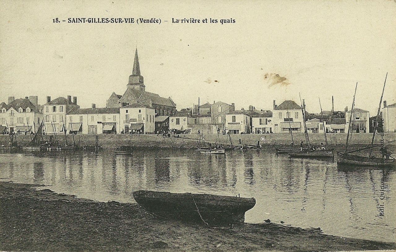 St-Gilles-sur-Vie, la rivière et les quais.