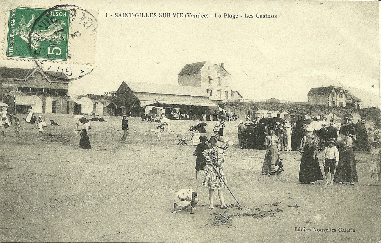 St-Gilles-sur-Vie, la plage et les casinos.