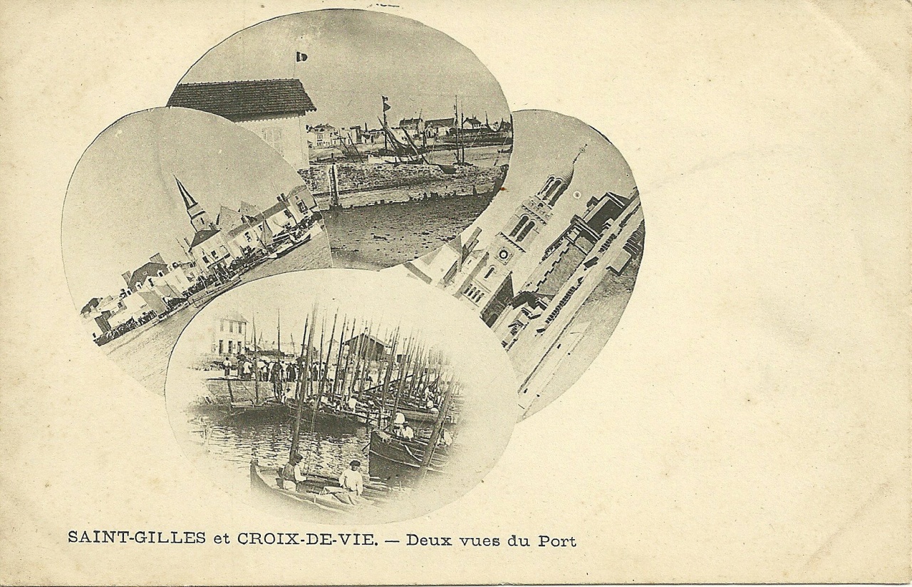 St-Gilles-sur-Vie, deux vues du port.