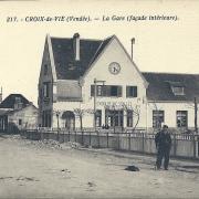 croix-de-Vie, la gare façade intérieure.