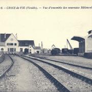 Croix-de-Vie, la gare vue d'ensemble des nouveaux bâtiments.