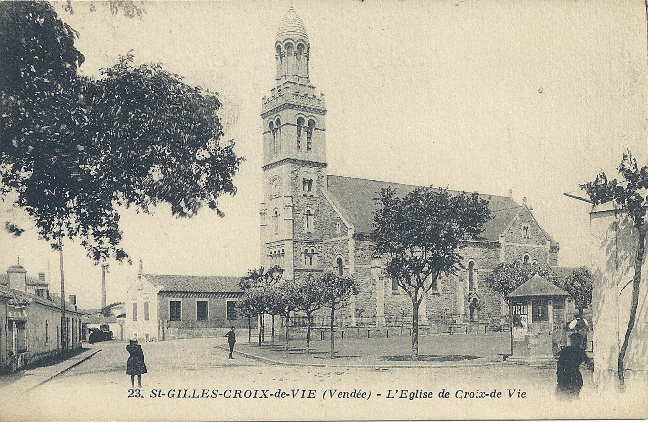 St-Gilles-Croix-de-Vie, l'église.