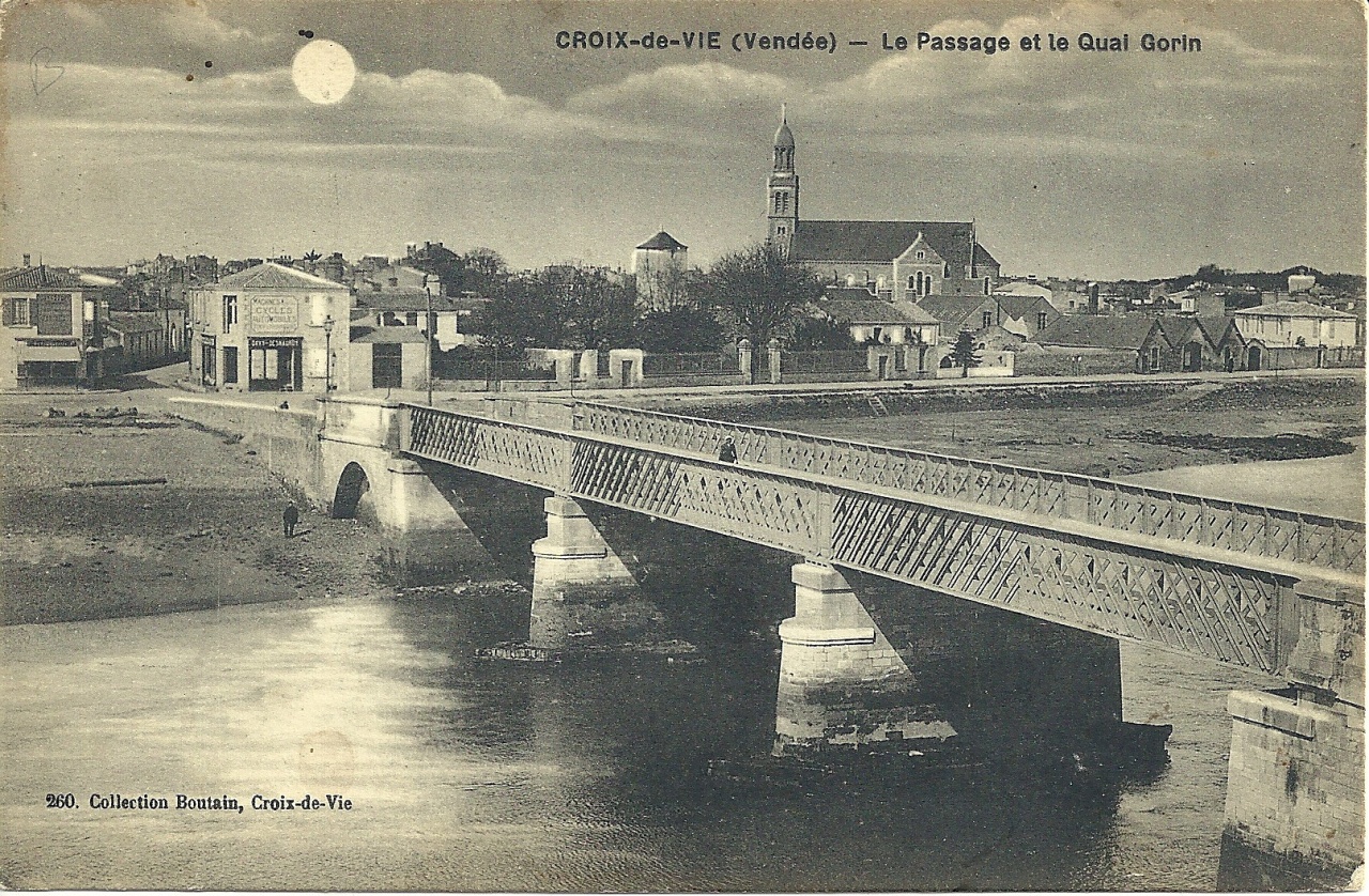 Croix-de-Vie, le passage et le quai Gorin.
