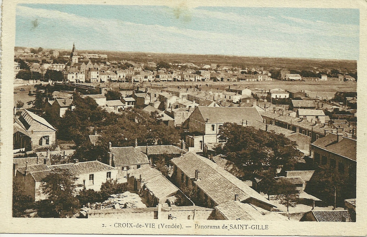 panorama de St-Gilles et Croix-de-Vie.