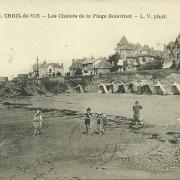 Croix-de-Vie, les chalets de la plage de Boisvinet.