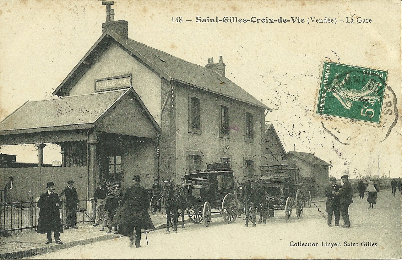 St-Gilles-Croix-de-Vie, la gare.