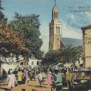 Croix-de-Vie, le marché et l'église.