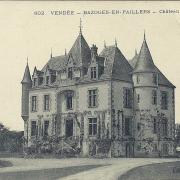 Bazoges-en-Paillers, le château de la Rairie.