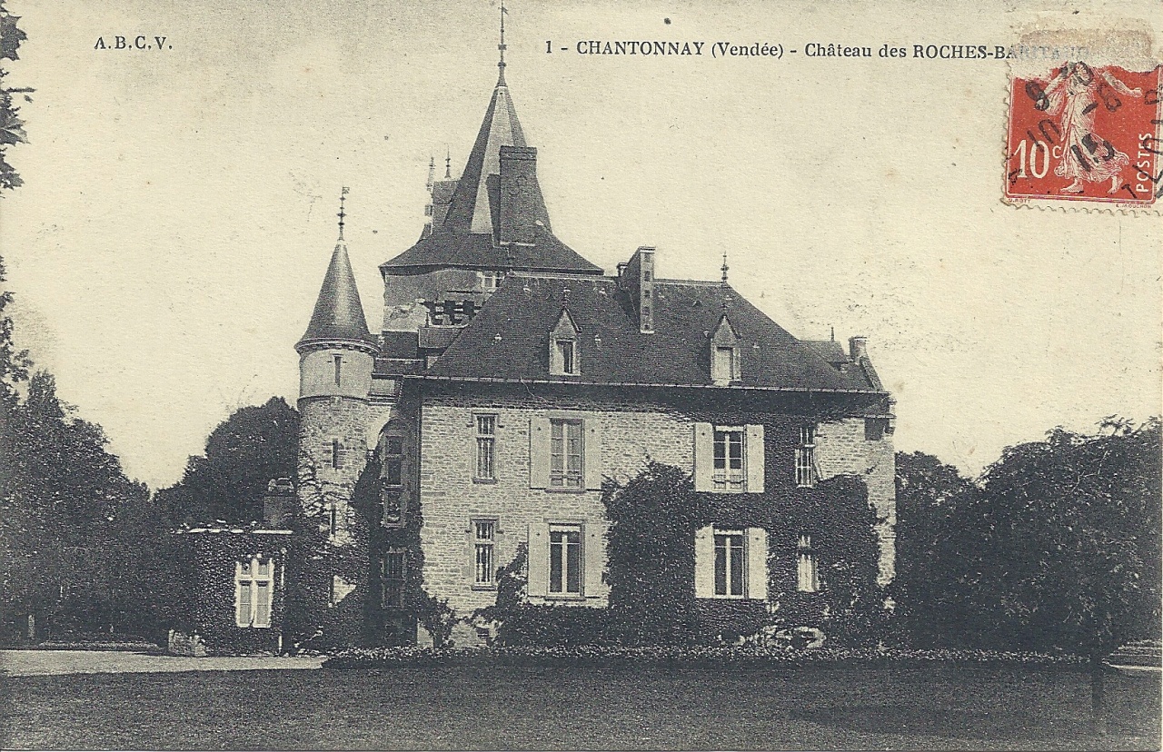 Chantonnay, le château des Roches-Baritaud.