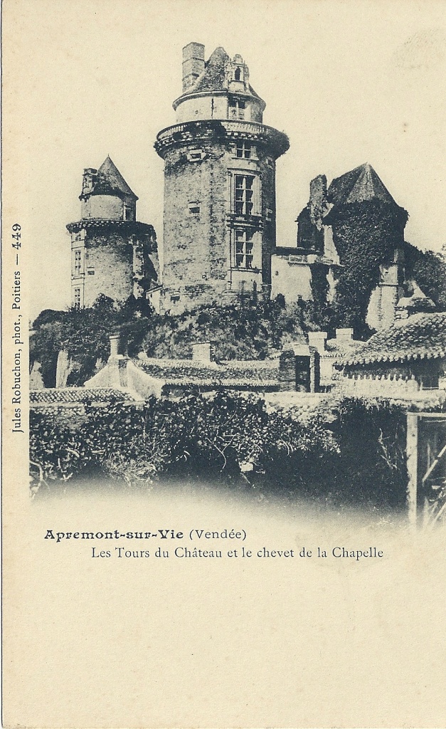 Apremont-sur-Vie, les tours du château.