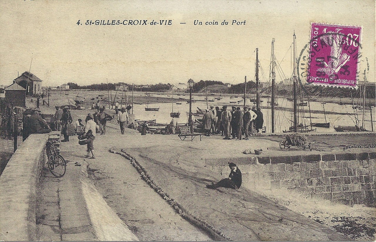 St-Gilles-Croix-de-Vie, un coin du port.
