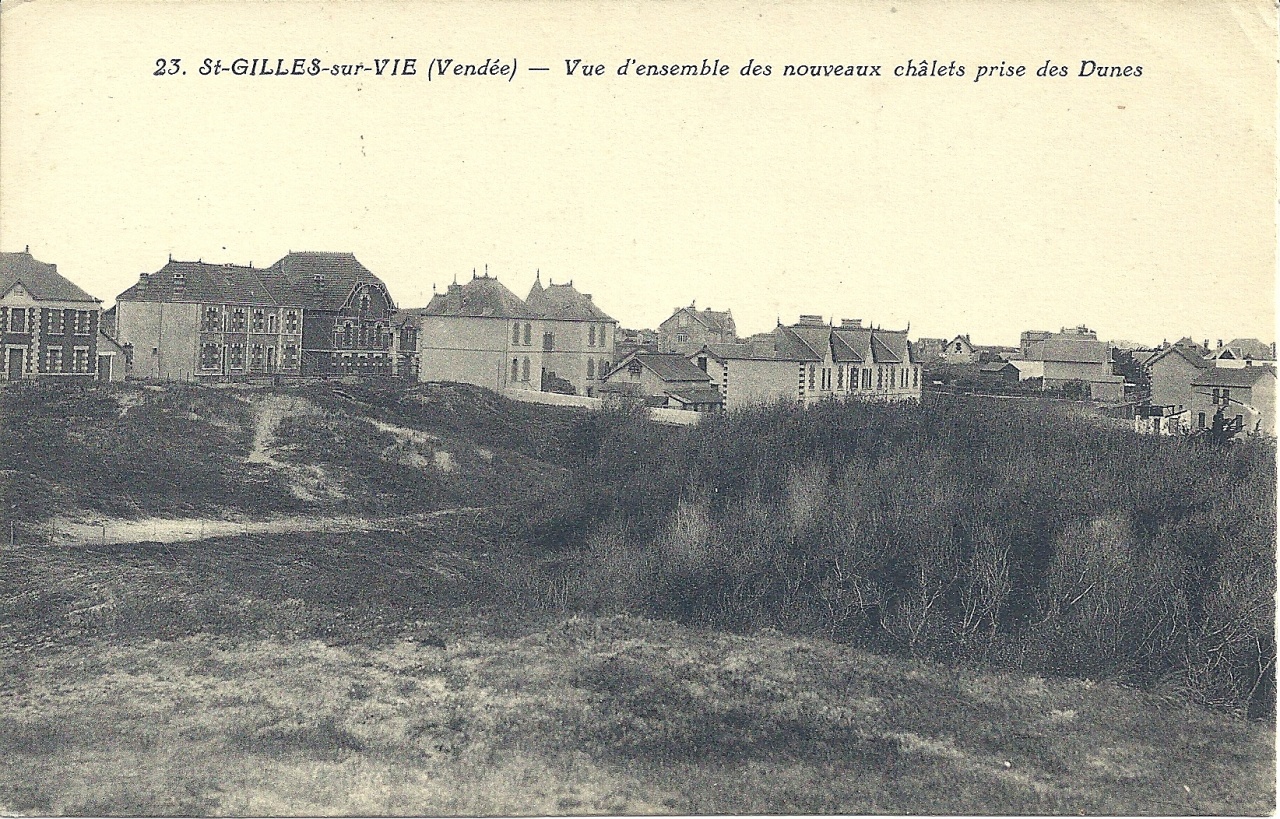 St-Gilles-sur-Vie, vue d'ensemble des nouveaux chalets.
