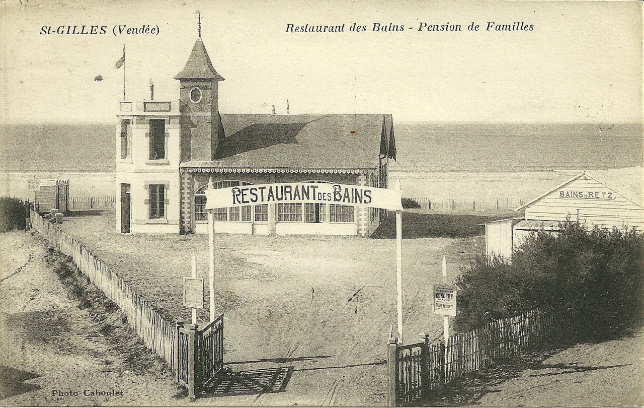 St-Gilles-sur-Vie, restaurant Les Bains.