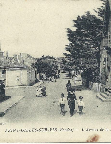 L'avenue de la plage de Saint-Gilles-sur-Vie