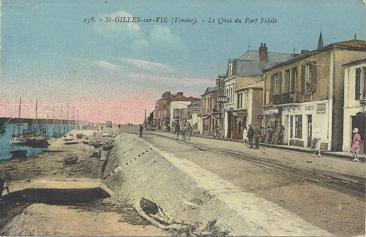 St-Gilles-sur-Vie, le quai du Port Fidèle.