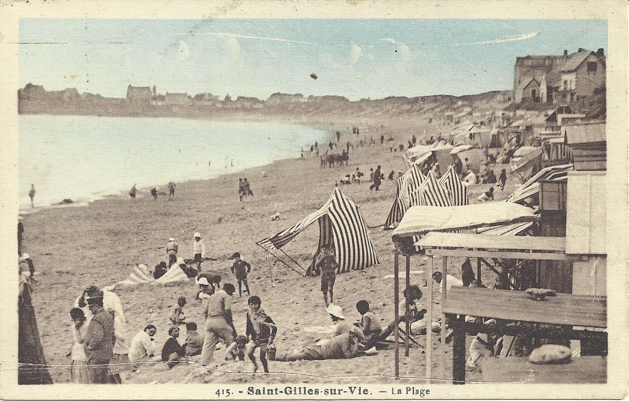 St-Gilles-sur-Vie, la plage.