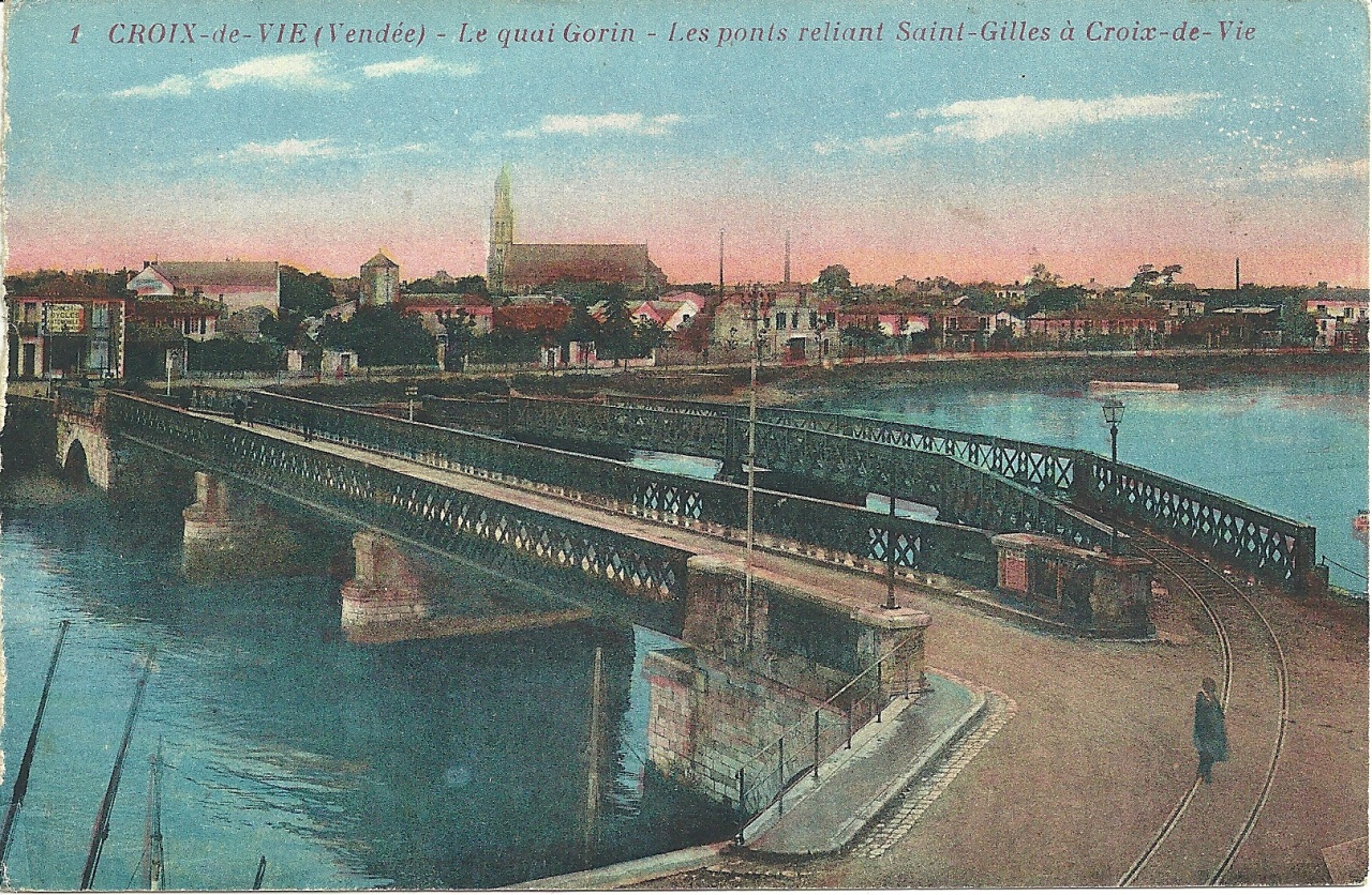 Croix-de-Vie, les ponts reliant St-Gilles à Croix-de-Vie.