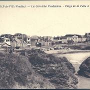 Croix-de-Vie, la corniche vendéenne, plage de la Pelle à Porteau.