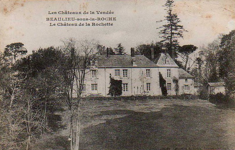 beaulieu-sous-la-Roche, château de La Rochette.