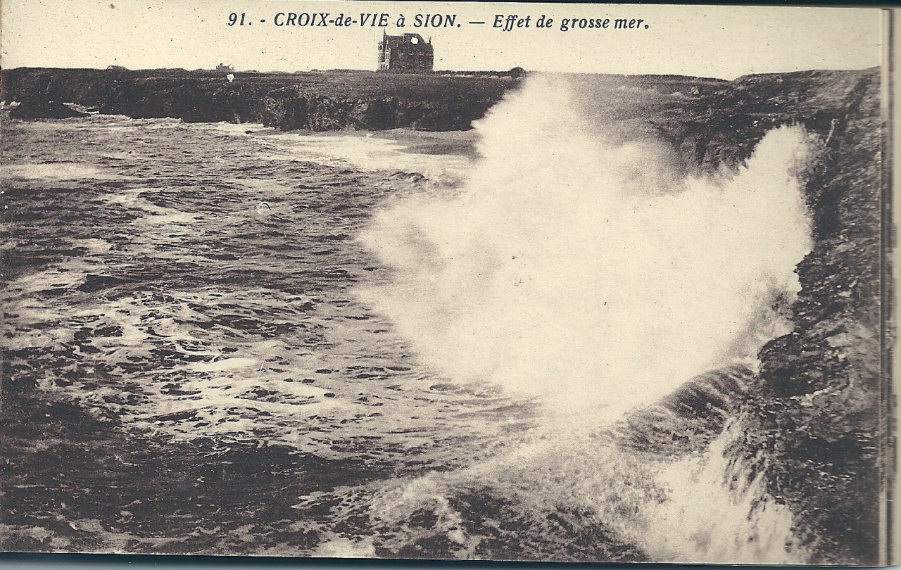 Croix-de-Vie à Sion, effet de grosse mer.