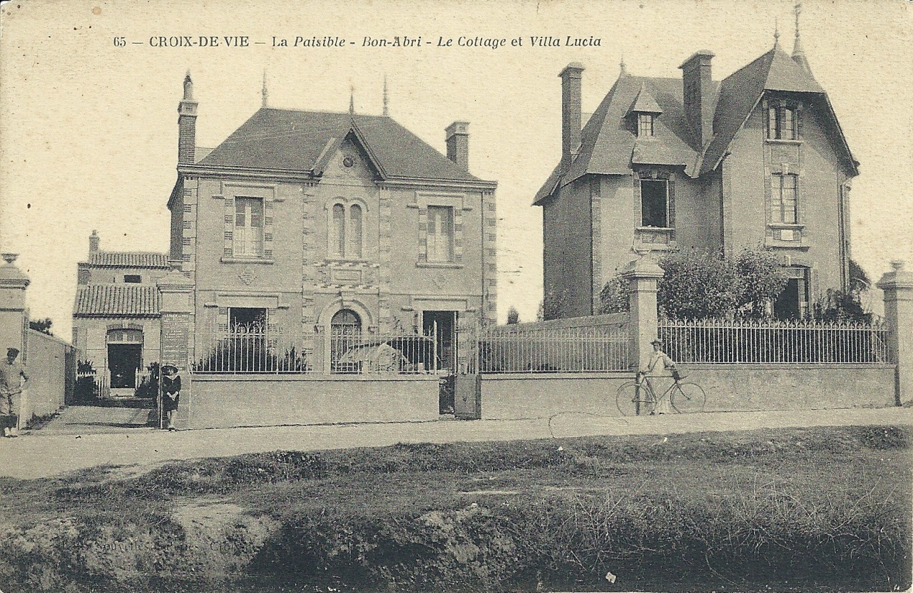 Croix-de-Vie, villas La Paisible, Bon Abri, Lucia et le Cottage.