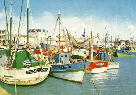 Croix-de-Vie, sardiniers au port.