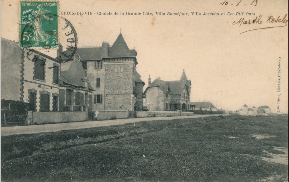 Croix-de-Vie, villas Josépha, Beauséjour, Ker Pilhours.