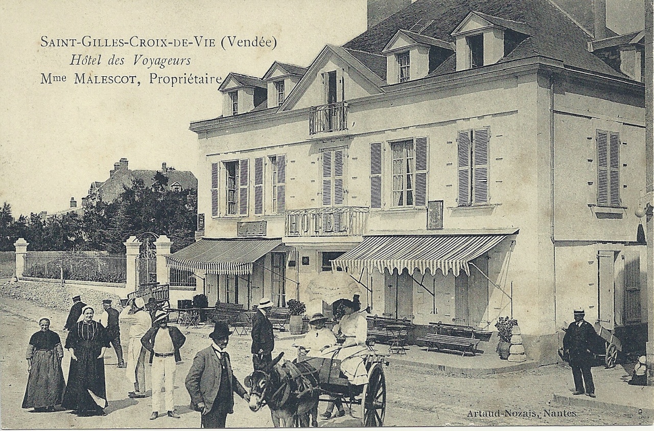 St-Gilles-Croix-de-Vie, hôtel des Voyageurs, Mme Malescot.