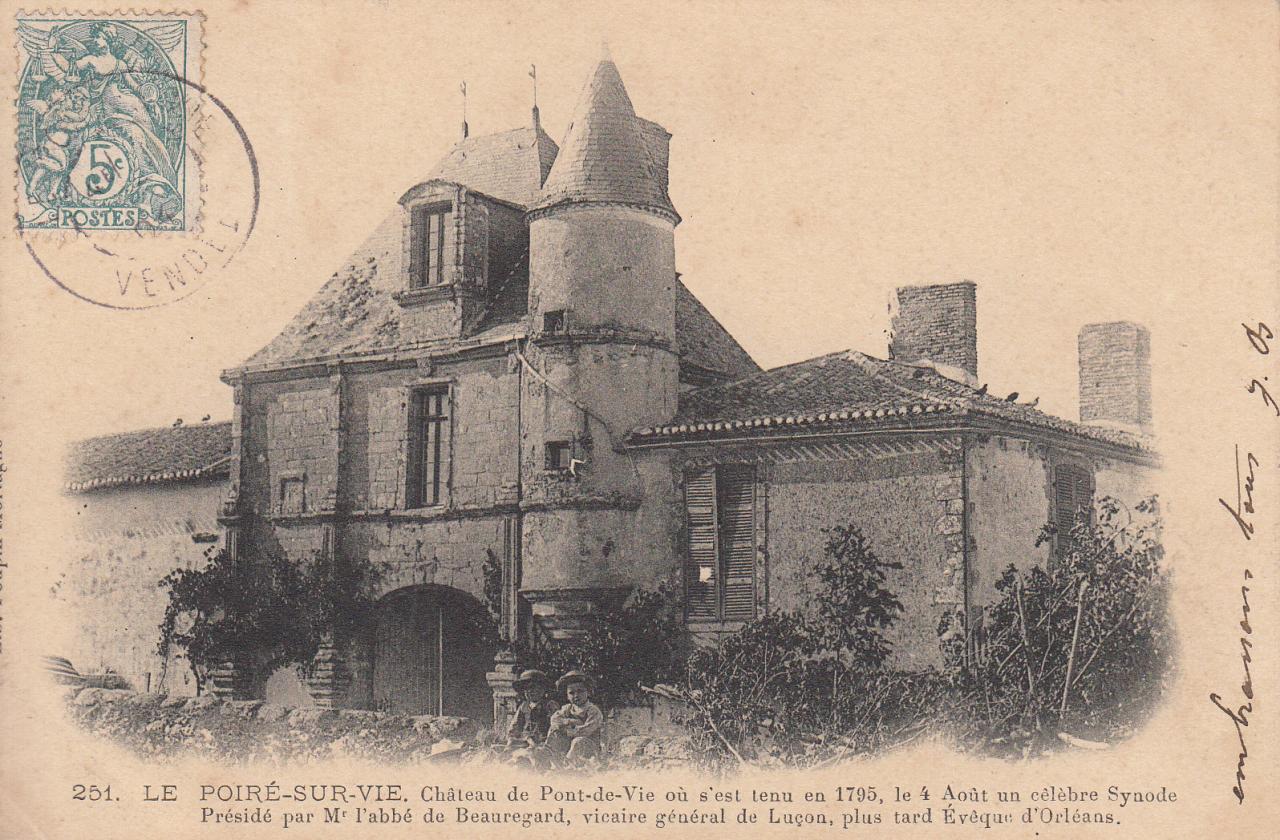 Le Poiré-sur-Vie, le château.