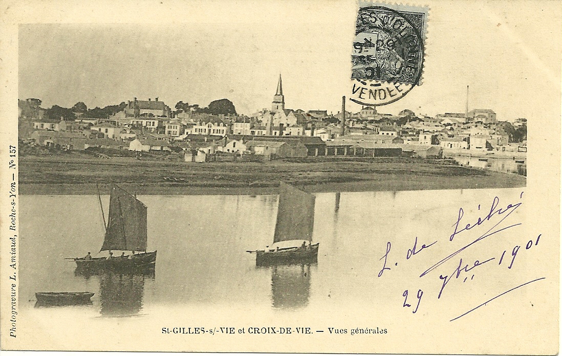 St-Gilles-sur-Vie et Croix-de-Vie, vues générales.