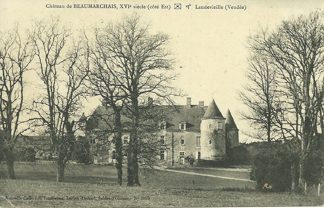 Landevieille, château de Beaumarchais.