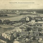 Croix-de-Vie, panorama des quais et de la côte.