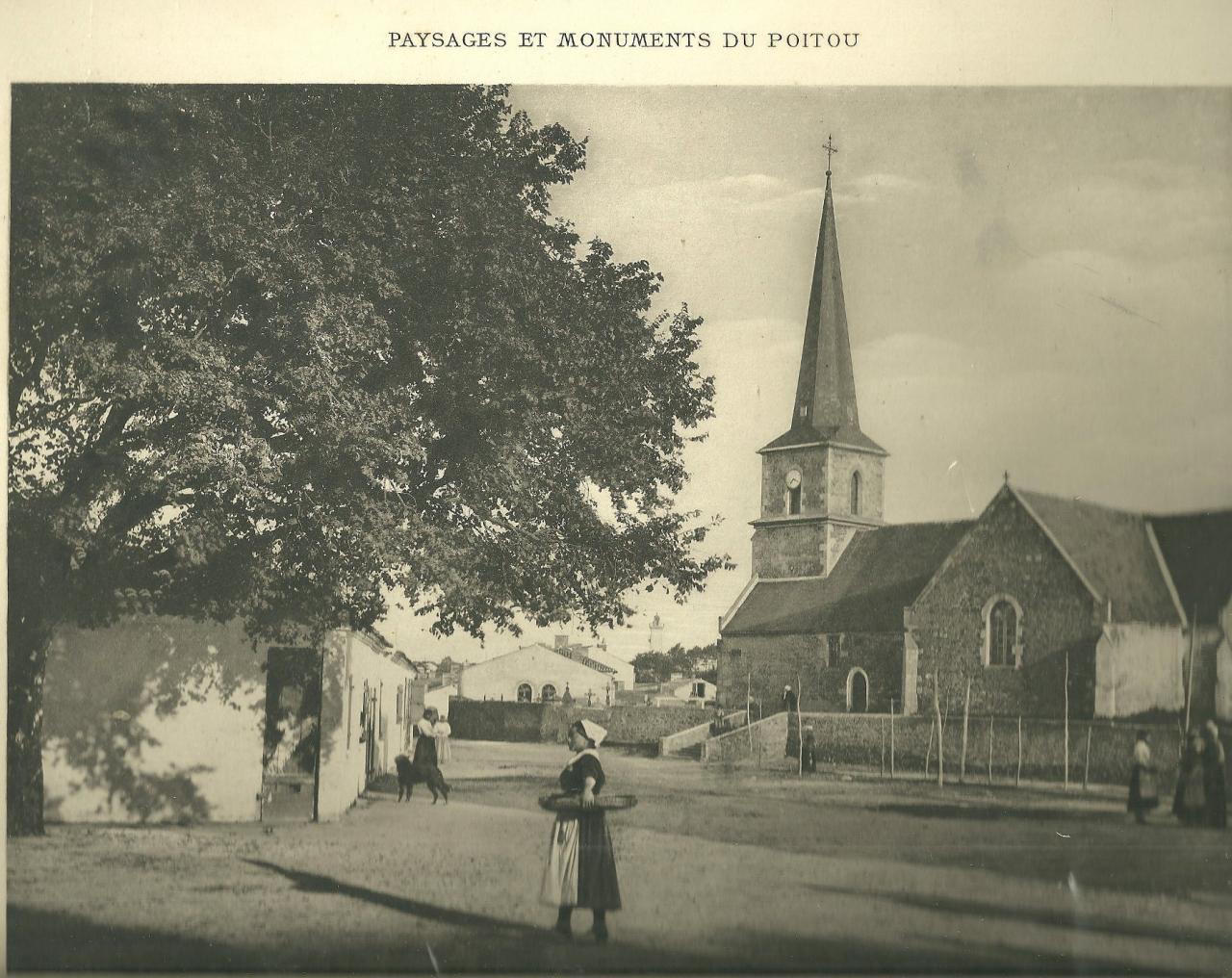 Croix-de-Vie, l'église avant 1880.