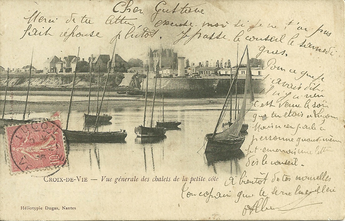 Croix-de-Vie, vue générale des chalets de la petite côte.