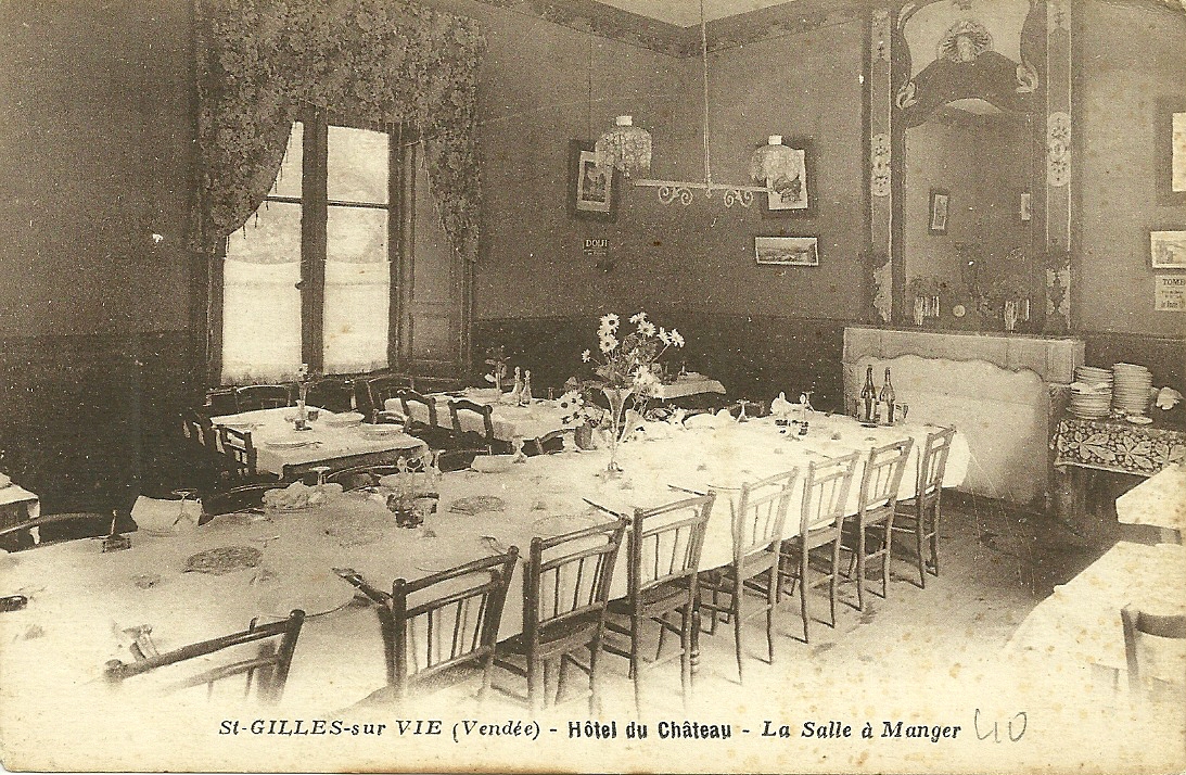 St-Gilles-sur-Vie, l'Hôtel du Château, la salle à manger.