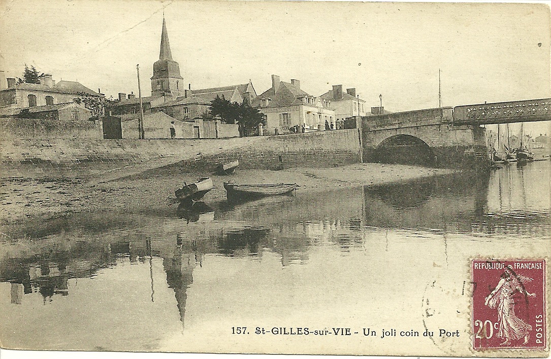 Saint-Gilles-sur-Vie, un joli coin du port.