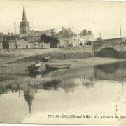 Saint-Gilles-sur-Vie, un joli coin du port.