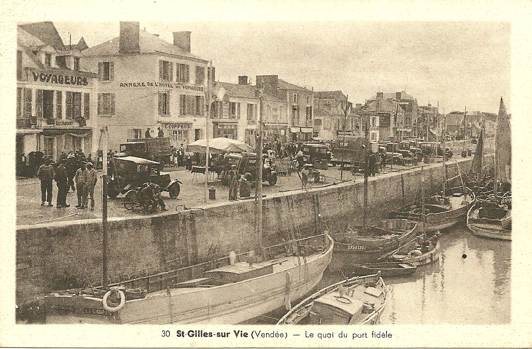 St-Gilles-sur-Vie, le quai du port Fidèle.