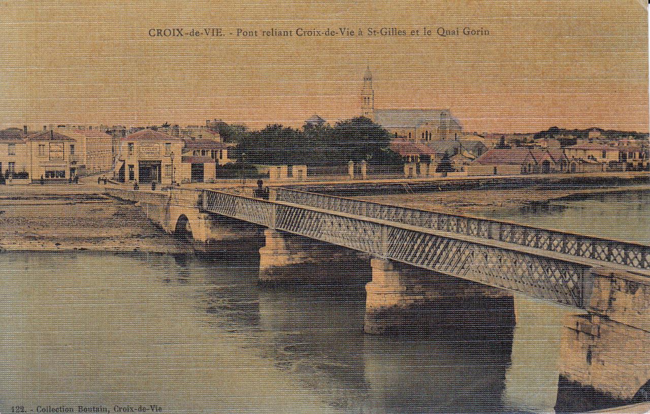 St-Gilles-sur-Vie, le pont reliant St-Gilles à Croix-de-Vie.