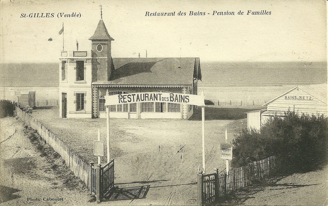St-Gilles-sur-Vie, restaurant Les Bains.
