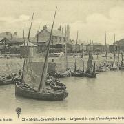 St-Gilles-Croix-de-Vie, la gare et le quai d'accostage.