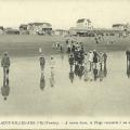 St-Gilles-sur-Vie, la plage à marée basse.