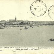 St-Gilles-Croix-de-Vie, vue panoramique au 14ème siècle.