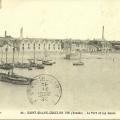St-Gilles-Croix-de-Vie, le port et les quais.