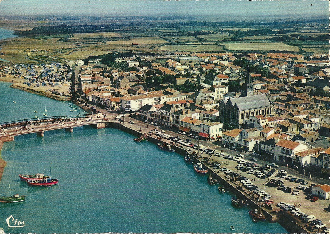 St-Gilles-sur-Vie, vue générale aérienne.