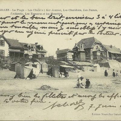 La plage de St-Gilles-sur-Vie et la jetée.