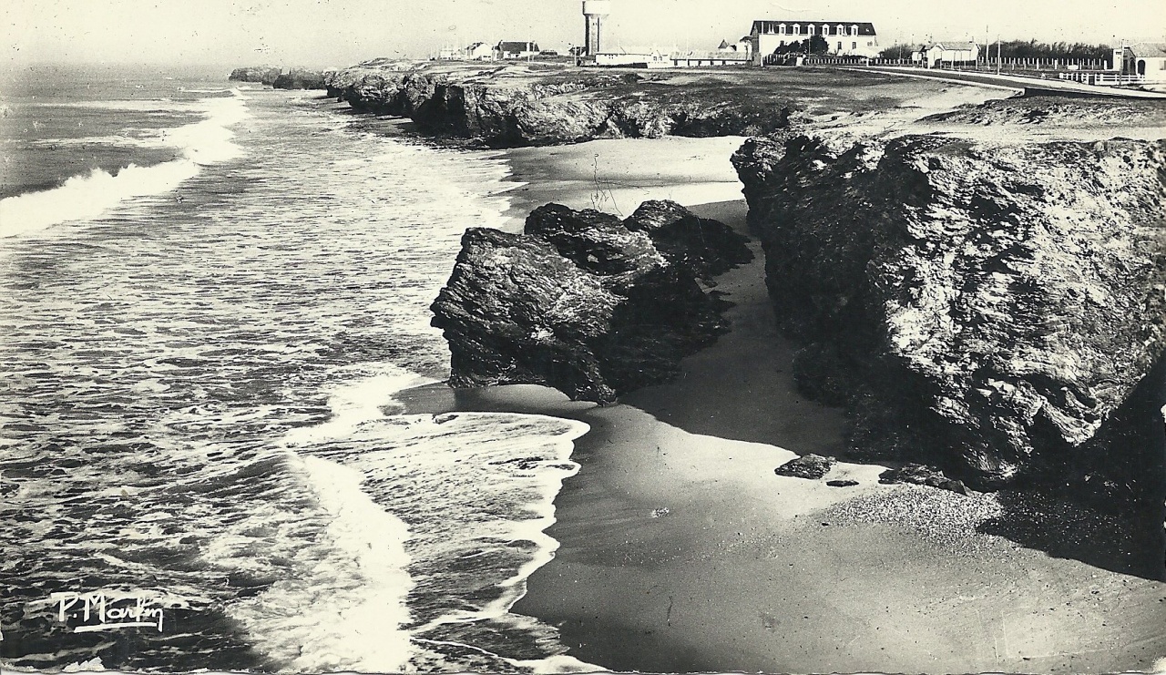 Croix-de-Vie, gros temps sur la côte.